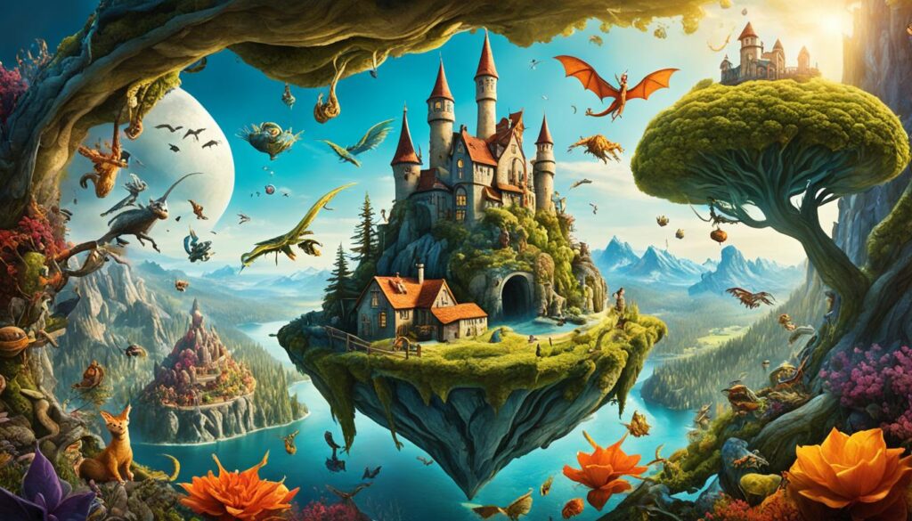 Imaginative settings of Pratchett's fantasy world