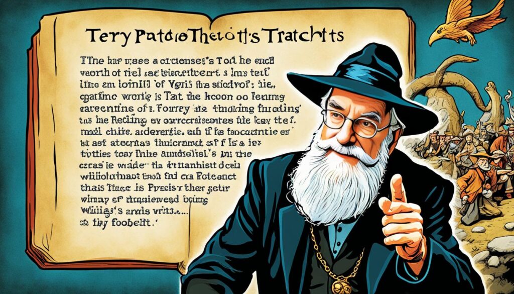 Terry Pratchett's footnotes in Discworld novels